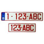 Plaque immatriculation belge