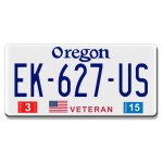 plaque immatriculation americaine oregon veteran
