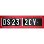 Plaque d'immatriculation collection 2cv DS 23 Citroên