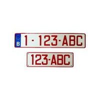 Plaque immatriculation belge