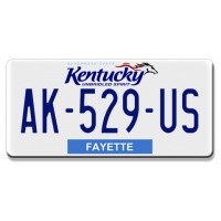 plaque-immatriculation-americaine-kentucky