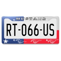 plaque-immatriculation-americaine-mustang