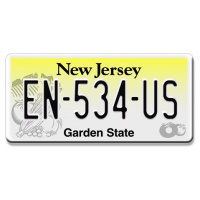 plaque immatriculation americaine new jersey garden state