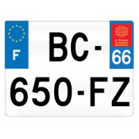 plaques immatriculation moto 66