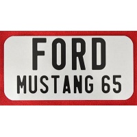 cache plaque US Ford Mustang