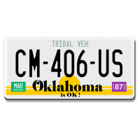 plaque US Oklahoma is ok
