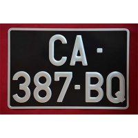 plaque immatriculation noire auto 300x200