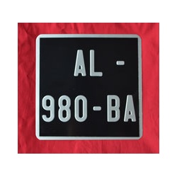 plaque immatriculation vespa lambretta