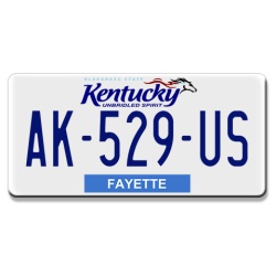 plaque-immatriculation-americaine-kentucky