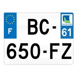 plaques immatriculation moto 61 orne